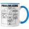Trendation - Ingenieur Geschenk Tasse Mathematiker Kollege Maschinenbau Spruch Geschenkidee Männer (Blau)