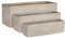 MICA Decorations Pflanzegefäße Talinn 3er Set Wetterfest Magnesium Taupe - 75 x 27 x 28 cm - Kunststoff Pflanzkübel für draussen