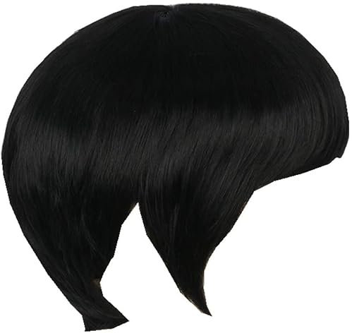 NICHANGHUA Star Trek Classic Spock Perücke, Kurzzeitperücke der Herren, fashionschwarzes Kostüm Halloween Cosplay oder tägliche Wagenperücken