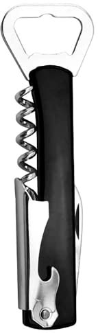 3 en 1 Bouteille Sommelier Tire Bouchon Décapsuleur Saca Rolhas Ouvre Biere Décapsuleur Bottle Opener ((noir)
