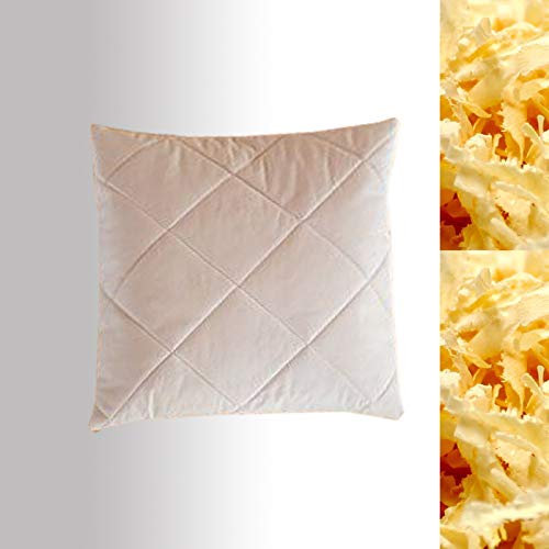 Premium Zirbenkissen versteppt 50x50 cm Couchkissen 50 x 50 Schlafkissen befüllt mit 100% duftreiche Zirbenspäne aus reinem Alpen Zirbenholz