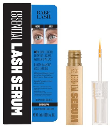 Babe Original Essential Lash Serum - Transform Your Lashes with Longer-Looking, Fuller-Looking Results - 1ml