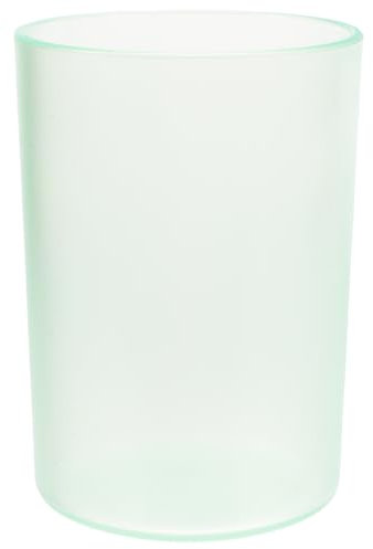 Cabilock Transparent Toothbrush Cup Gargle Mug for Bathroom Elegant Water Drink Cup for Adults and Boy Girl Multi-functional Tooth Brushing Holder Green