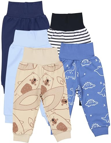 TupTam Pumphose Baby 5er Pack Unisex - Bequeme Baby Hose für Jungen und Mädchen aus Oeko-Tex Baumwolle
