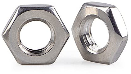 5pzs M11-1.25 (Thickness=5mm) Tuerca hexagonal delgada roscada de acero inoxidable métrica 304, tuerca de dientes finos