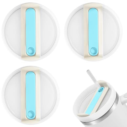 3 Pack Leak Proof Lid Compatible with Stanley, Tumbler Lids Replacement Cup Tumbler Compatible with Stanley 40oz Cup Accessory
