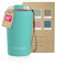 LARS NYSØM Thermo Kaffeebecher to go mit Trageschlaufe & Tritan Deckel | Travel Mug 0,38 Liter mit Isolierung | Auslaufsicherer Edelstahl Thermobecher für Café & Tee (Aqua Turquoise, 380ml)
