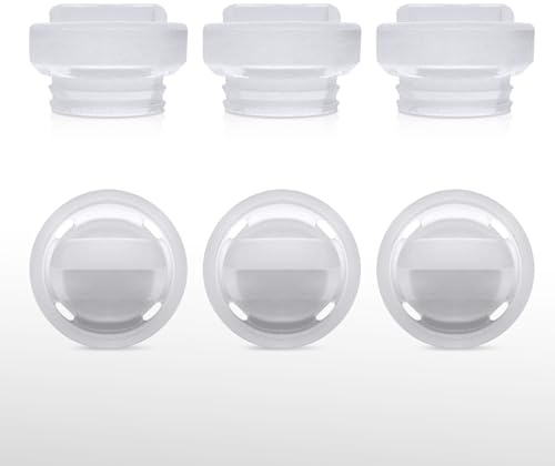 Replacement 6 Piece Duckbill Valves/Duck Bill Valve Compatible with Elvie Stride Wearable Breast Pump and for Momcozy S9 S10 S12 Pro/Tsrete Pumps, Accessories Made by Durceler, Not Original Parts