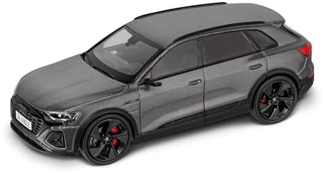 Audi 5012328631 Modellino Auto Q8 e-Tron Modello Miniatura, Scala 1:43, Grigio