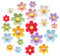 21 Stück Kühlschrankmagnete Blumen 7 Farben Bunte Dekorative Magnete Bunt Niedlich Kühlschrankmagnete 3D Magnetische Kühlschrankdekoration für Schließfach Whiteboard Kühlschrank