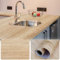 YBCCBY Wood Effect Vinyl Wrap Self Adhesive Wallpaper Peel and Stick Waterproof Removable Vinyl Film Oak Wood Sticky Back Plastic Roll for Kitchen Cupboards Worktop Cabinets Table Furniture 40X 300cm