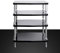 HAEKEBC 4-lagiger Medienständer Audio Rack Mobil Hölzernes Stereokabinett Plattenspieler Tisch Heimkino HiFi Regal Büro Audioschrank(4Tier)