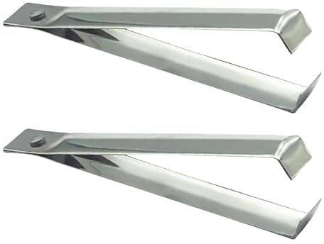 Garlic Peeler Tweezers, Garlic Peeler Skin Remover Tweezers | Handy Stainless Steel Tool for 2 Pieces Fine Tongs | Garlic Remover Pliers, Fishbone Tongs