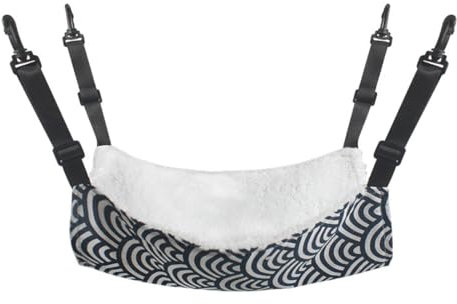 1 paquete de hamaca para gatos, hamaca para mascotas, hamaca para transporte de gatos, hamaca columpio, colchón para transporte de gatos, hamaca, adecuada para mascotas de hasta 10 kg, 58x48 cm