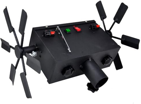 Machine à effets spéciaux de scène, contrôleur de flamme froide, télécommande électronique sans fil, double turbine indépendante