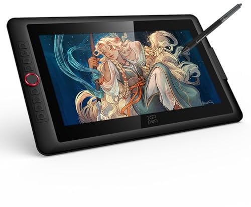 XPPen Artist 15.6 Pro V2 Tablette Graphique avec Écran, 16K(16384) Niveaux de Pression, Tablette Graphique Dessin Portable de 15,6 Pouces, 8 Raccourcis, Compatible avec Windows Chrome OS