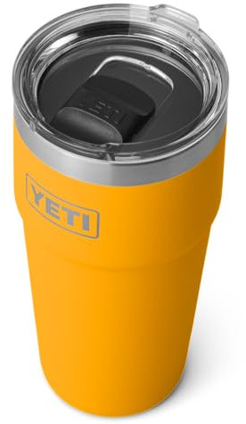 YETI Rambler Cup, Vacuum Insulated Stainless Steel Stackable Cup with Magslider Lid, Beekeeper, 20 oz (591 ml)