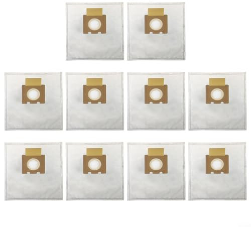 Gettimore Lot de 4/10 sacs d'aspirateur pour Hoover Style pour H pour H81 pour Pure for Telios pour bidon supplémentaire en microfibre multicouche (lot de 10)