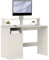 HOMCOM Scrivania PC con Supporto per Monitor, Scrivania per Computer Moderna con Armadietto e Ripiani per Casa e Ufficio, 108x50x94 cm, Crema
