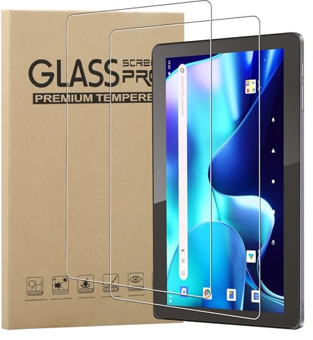 MEMELOKA Verre Trempé pour Tablette Logicom Tab 134/FASTWD Y121-EEA 10.1 Pouces, 2 Pièces 9H Dureté [Anti-Rayures][Sans Bulles][Haute Définition] Protection Écran