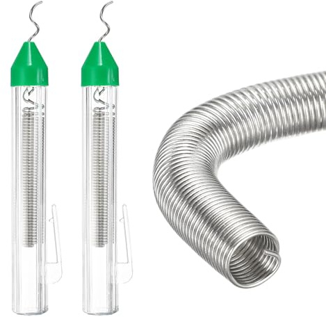 QUARKZMAN 2 Stk Kolophonium-Kern Lötzinn 1.2mm Durchmesser Bleifreies Lötzinn Flux Draht 15g Jeder Tragbarer Flux Zinn Draht Rohs Für Elektrisches Löten Leiterplatten DIY Schweißen
