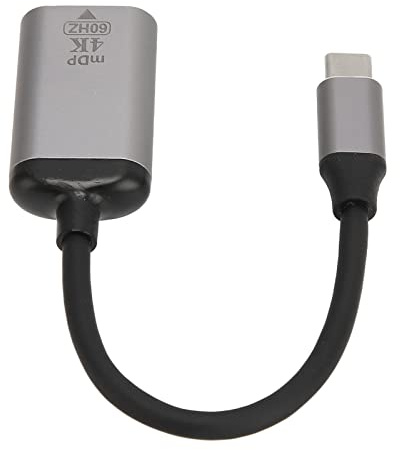 Xiuganpo USB C Al Mini Adaptador 4K 60Hz Tipo Portátil C a DisplayPort para Monitores y Televisores Aleación de Aluminio