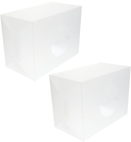 TOVINANNA Transparente Lotteriebox aus Acryl mit Deckel – 2 Stück Mehrzweck Aufbewahrungsbox für Gewinnspiele Fundraising und Event Große Robuste Losbox für Gerechte Stimmabgabe