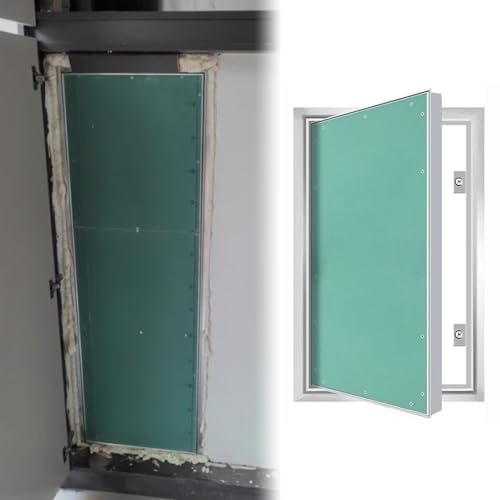 ZIMGOD Puerta de Inspección Panel de Acceso Oculto para Paneles de Yeso con Marco de Aluminio, Placas de Cubierta para Fontanería, Trampilla para Inspección de Paredes Techos(40x90cm (16x36in))
