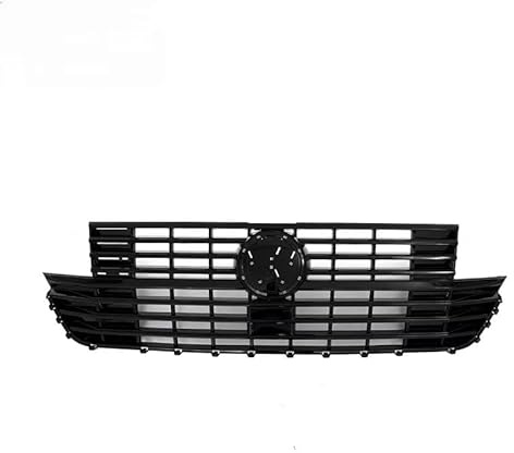 Tuningverse Kühlergrill für Volkswagen Multivan T6.1 2019-2021 Glanz Schwarz ABS Kunststoff
