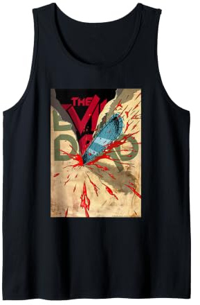 Evil Dead Horror Ash Williams Blutige Kettensäge Halloween Tank Top