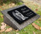 LaserArt24 Granit Grabstein, Grabplatte oder Grabschmuck mit dem Motiv Engel-gg7s und Ihrem Text/Daten