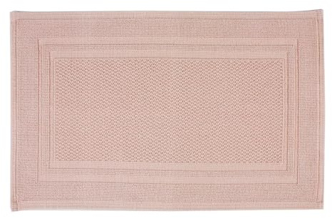 Christy Fina Bath Mat | Highly Absorbent Heavyweight 1500GSM | Flat Woven | Soft Bathroom Shower Mats | 100% Cotton | Sustainably Made | Pearl
