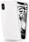 moex Stylish brushed aluminium look & strong grip | Ultra thin silicone case suitable for Apple iPhone X/iPhone XS in White