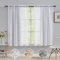 Home Brilliant Sheer Curtains 2 Panels, White Net Curtains Privacy Protected, Rod Pocket Window Curtains for Living Room, 54 Width x 63 Drop, White
