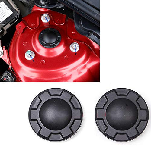 BAAQII 2 stücke Stoßdämpfer-Trim-schutzabdeckung wasserdichte Staubdicht Kappe für Mazda3 Mazda6 CX-5 CX-3 CX-9