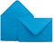 25 Briefumschläge DIN C6 Azurblau Blau - 11,4 x 16,2 cm - Kuverts mit 100 g/m² Nassklebung spitze Klappe - Umschläge ohne Fenster - Colours-4-you
