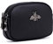 AprinCtempsD Porte-Monnaie Petit en Cuir Véritable Portefeuille Mini Zippé Porte-Cartes avec Double Zip pour Femme Fille (Noir)