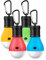 ASANMU Campinglampe - 4xLED Campinglampe LED Camping Laterne Zeltlampe Glühbirne Set,Notlicht, LED Campinglampe Klein mit Karabiner für Camping/Abenteuer/Wandern/Angeln/Notlicht Tragbare Wasserdicht
