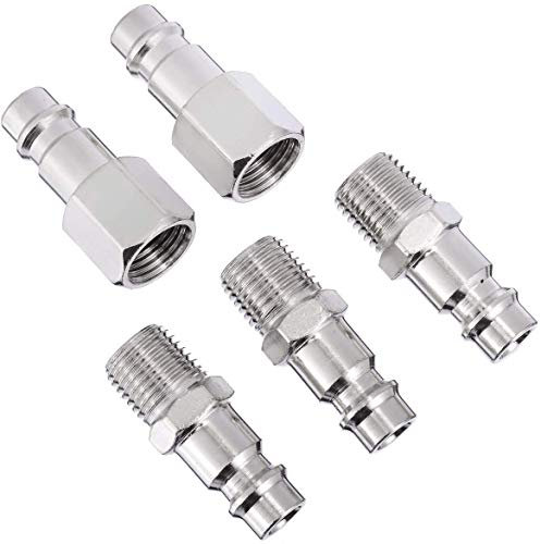 2Pcs Air line Hose Fitting Hose Connector and Coupler 1/4 BSP Barb and Bayonet Airline Hose Compressor Fittings Set (Pack of 2)