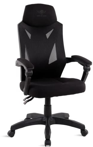 Spirit Of Gamer, Chaise Gaming Ergonomique en Tissu Respirant, Siege de Bureau Confortable avec Appui-Tête et accoudoirs Rembourrés, Fauteuil Gamer avec Inclinable de 90° à 135°, Hauteur Ajustable