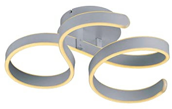 Trio Leuchten LED Deckenleuchte Francis 671310131, Metall Weiß matt, inkl. 40 Watt LED, Switch Dimmer