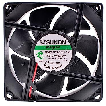 CYRMZAY Compatible for SUNON ME80251V4-Q03U-AA9 9V 0.55W 80 * 80 * 25MM 8CM 2Pin Cooling Fan