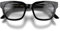 LONDON MOLE Tricky Lesebrille | Rechteckige, Coole und Stilvolle Brille | Herren Damen Unisex | Federscharniere | Schwarz Glänzend | + 1,0 Vergrößerung