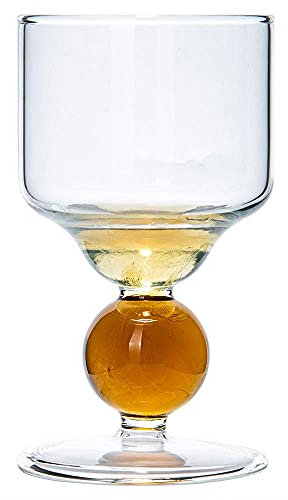 Vaso Absenta de ALANDIA | Copa hecho a mano con depósito | 300 ml con bola de vidrio de 30 ml | La escenificación perfecta del ritual Absinthe