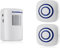 Shop Bell Wireless Alarm System with Motion Sensor Access Detector Motion Bell with 38 Ringtones Range up to 100 m (1 Sensor + 2 Receivers)