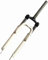 YLXD Fourche Avant VTT légère de 26 Pouces, fourches à Suspension pour vélo, Amortisseur de Rebond, réglage du Tube Droit à Double épaule, Voyage: 80 MM A