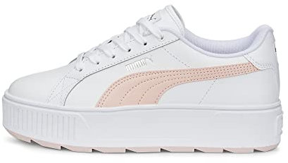 PUMA Damen Karmen L Sneaker, White Rose Dust Silver, 40.5 EU