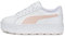 PUMA Damen Karmen L Sneaker, White Rose Dust Silver, 40.5 EU
