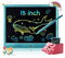 Tavoletta Grafica LCD Scrittura Elettronica Tavoletta per Scrittura Lavagna Portatile da Disegno Studenti Famiglia Ufficio Drawing Pad Regalo per Bambini (15 Pollici, blue)