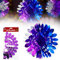 Christmas Foil Hanging Decorations, 60cm Snowball Ornaments for Walls & Ceilings, Festive Xmas Home Décor & Party Supplies (Purple, Silver, Blue)